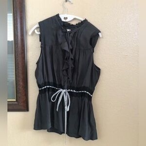 Free people Ruffle Top Size Medium